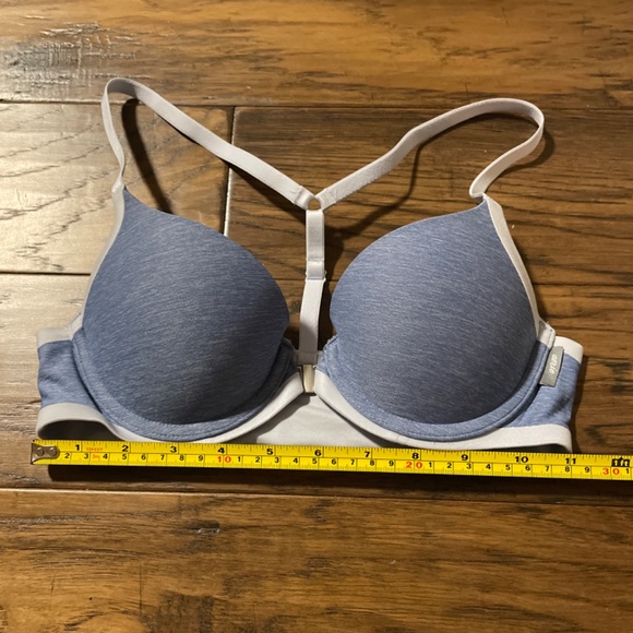 New aerie Perky Push Up demi bra blue size 32B - Picture 9 of 9